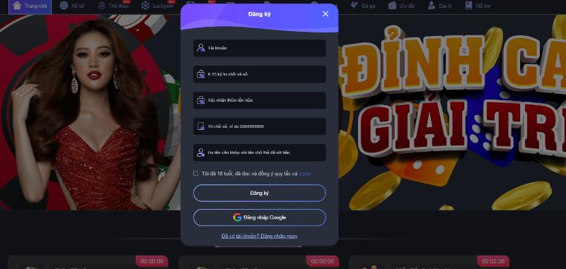 Hướng dẫn đăng k&yacute; v&agrave; đăng nhập Luckywin